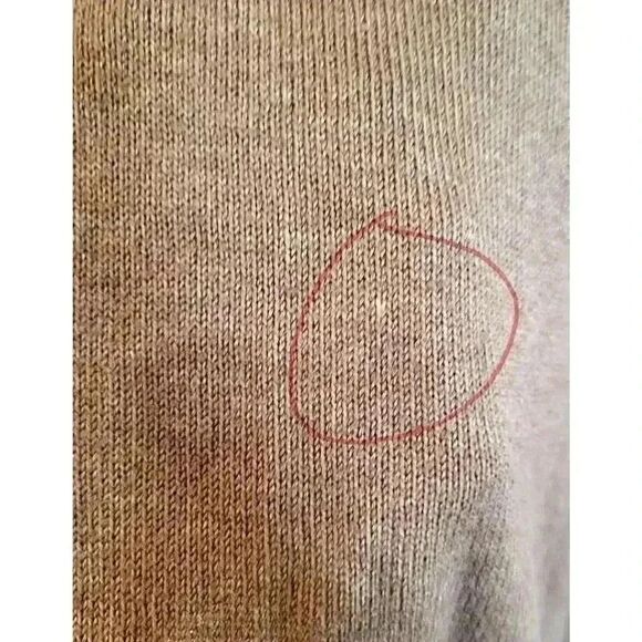 Columbia Women's Tan Acrylic & Cotton Knit Sweater Hoodie - Picture 7 of 12